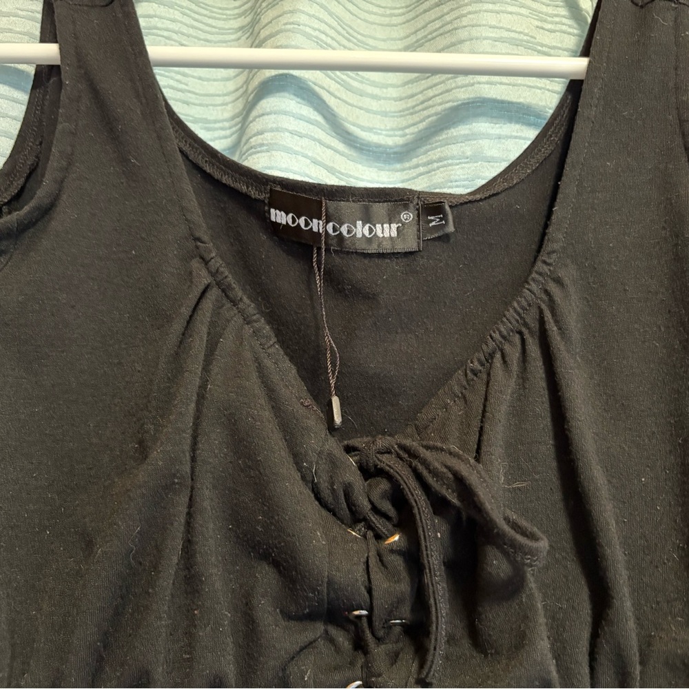 Black Cold Shoulder Top - Picture 2 of 3